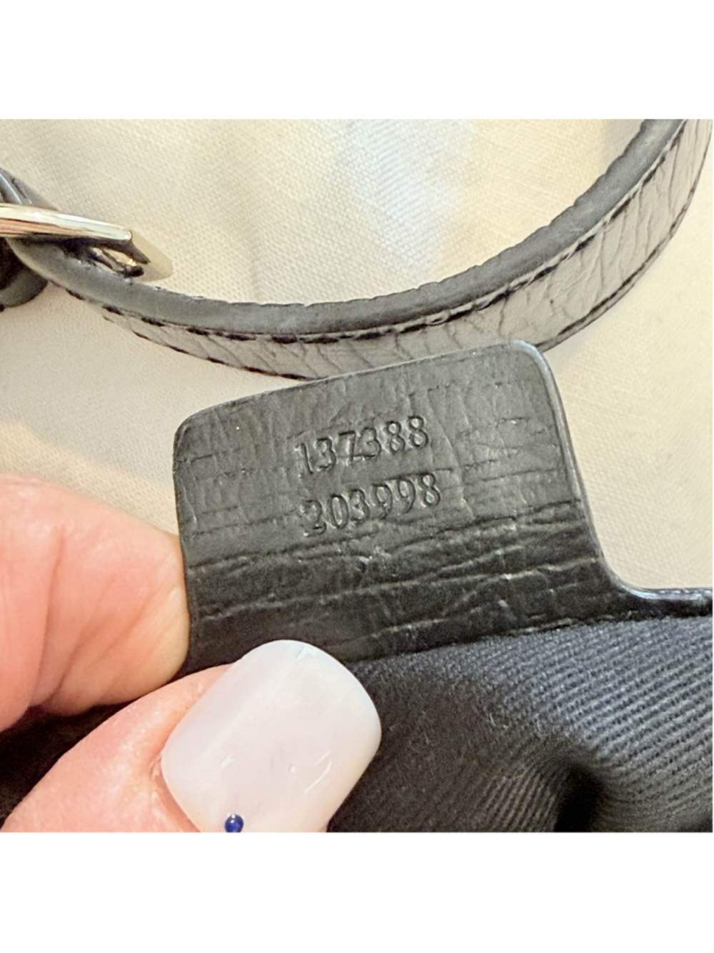 Authentic Gucci Vintage Black GG Monogram Horsebit Hobo Shoulder Bag, Dust Bag - Picture 13 of 14